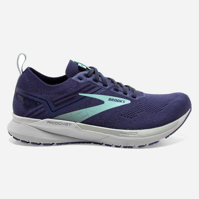 Brooks Ricochet 3 Israel - Women's Lightweight Road Running Shoes - Peacoat/Ribbon/Blue Tint (50738-